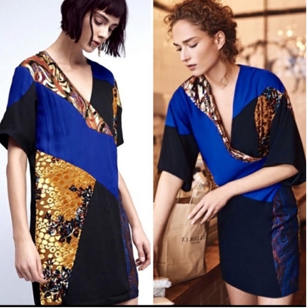 NWT Anthropologie HD in Paris abstract print dress